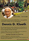 Dennis Kloeth* 24-6-1946 + 24-10-2023